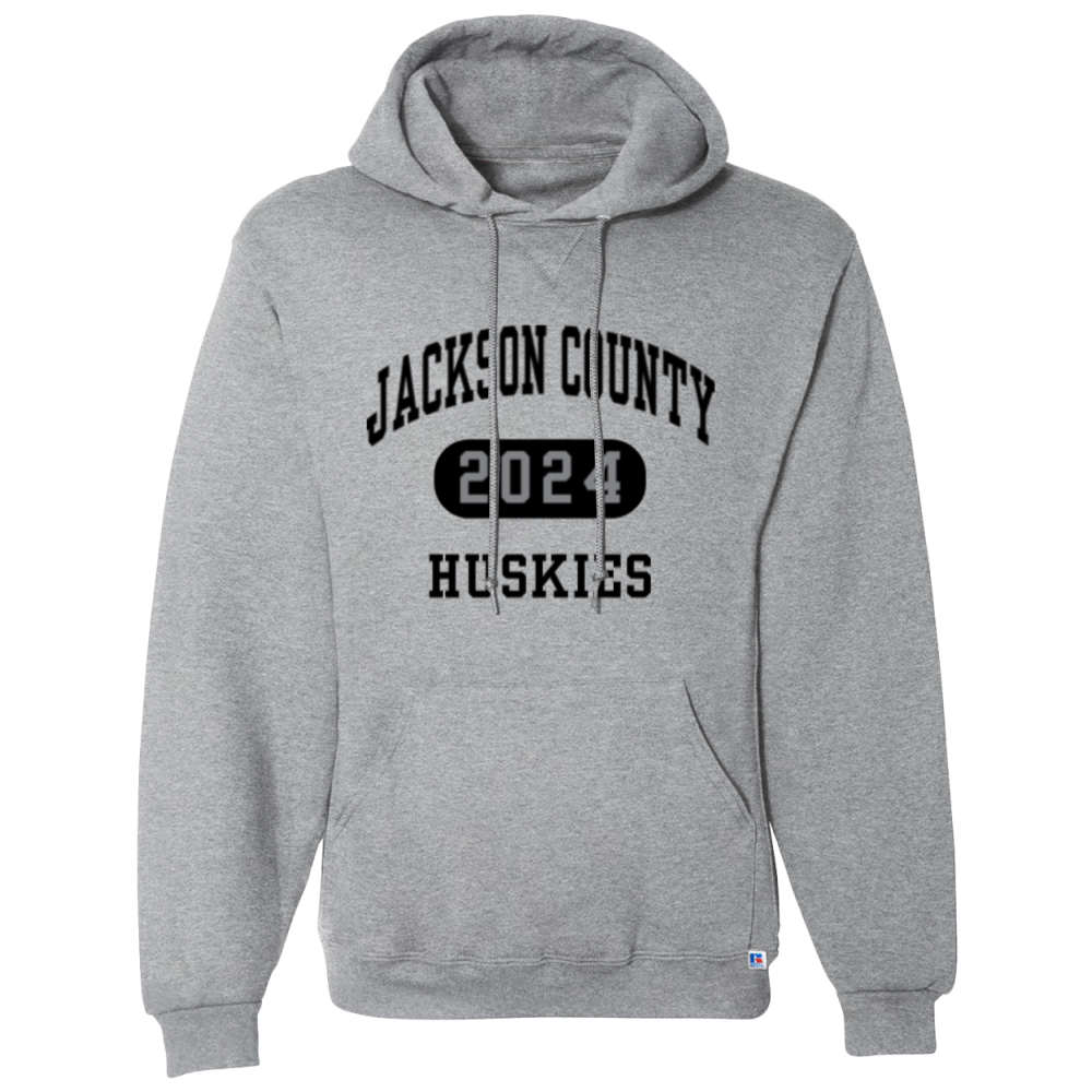 Jackson County Central Middle School Huskies Men's Russell Dri-Power Fleece  Hoodie 